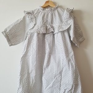 ASOS babydoll polka dot tunic with ruffles
